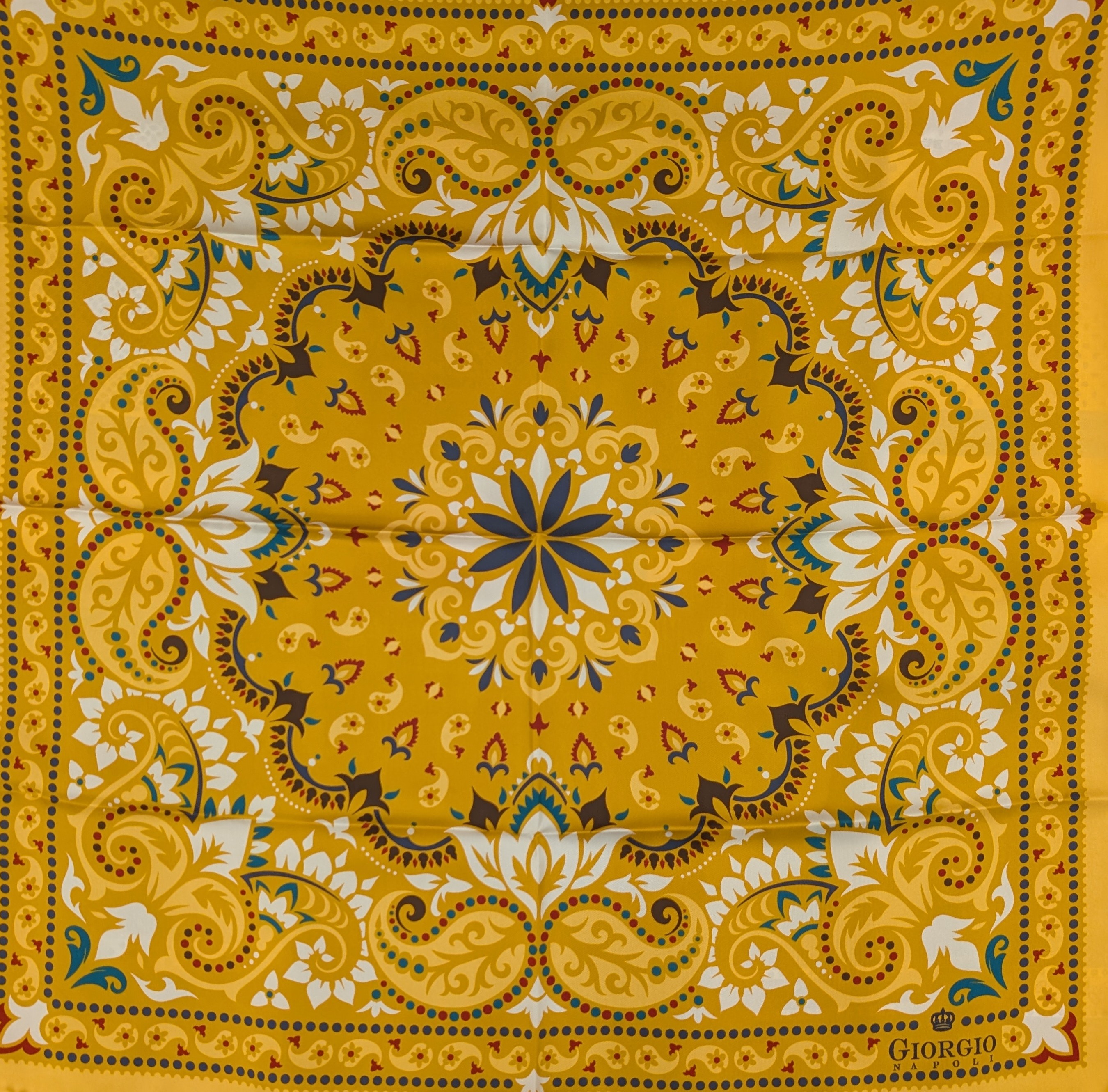 Geometric Silk Foulard